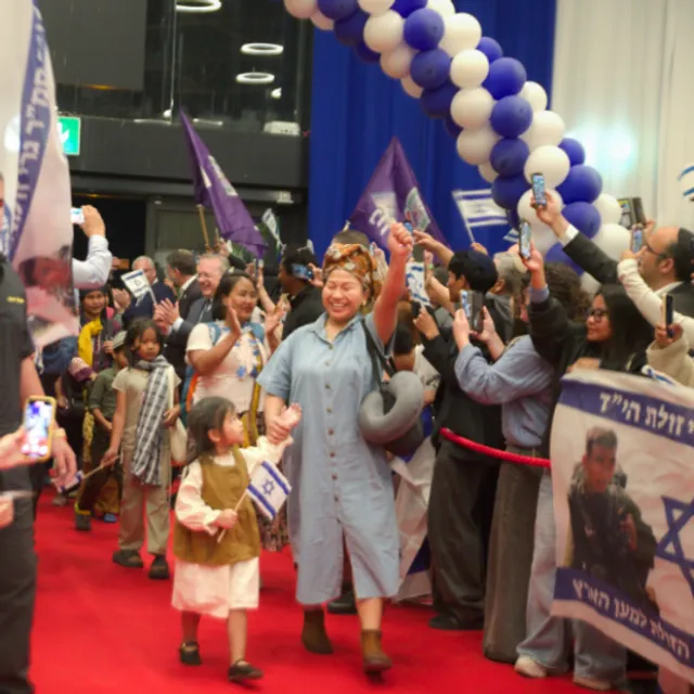 Bnei Menashe på historiske aliyah-flyvninger